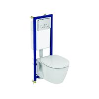 Ideal Standart W880101 Комплект: E803501 Подвесной унитаз Connect + E712701 Сидение и крышка Connect + W3710AA Инсталляция для подвесных унитазов Ideal Standart W880101 Комплект: E803501 Подвесной унитаз Connect + E712701 Сидение и крышка Connect + W3710AA Инсталляция для подвесных унитазов