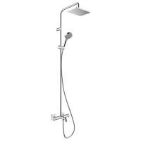 Душевая колонна Hansgrohe Vernis Shape с термостатом для ванны, хром 26284000 Душевая колонна Hansgrohe Vernis Shape с термостатом для ванны, хром 26284000