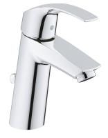 Смеситель для раковины Grohe Eurosmart New Керамический картридж со сливным гарнитуром Хром (23322001) Смеситель для раковины Grohe Eurosmart New Керамический картридж со сливным гарнитуром Хром (23322001)