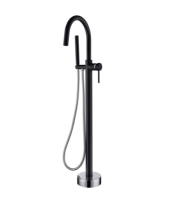 Напольный смеситель для ванны с душем Boheme UNO BLACK Chrome 469-BCR Напольный смеситель для ванны с душем Boheme UNO BLACK Chrome 469-BCR