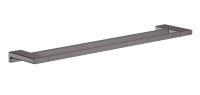 Полотенцедержатель двойной Hansgrohe AddStoris 648 мм, шлифованный чёрный хром (41743340)