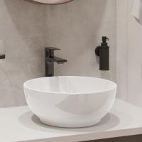Раковина накладная Sanita Luxe Art Slim 40х40х15 фаянс, цвет Белый (ART40SLWB01S) Раковина накладная Sanita Luxe Art Slim 40х40х15 фаянс, цвет Белый (ART40SLWB01S)