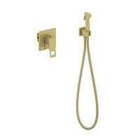 Смеситель встроенный с гигиеническим душем Timo Briana 7189/17SM золото матовое Смеситель встроенный с гигиеническим душем Timo Briana 7189/17SM золото матовое