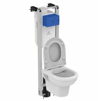Комплект инсталляции Ideal Standard Exacto с крышкой-сиденьем микролифт (X022601) Комплект инсталляции Ideal Standard Exacto с крышкой-сиденьем микролифт (X022601)