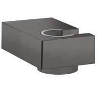 Держатель ручного душа Hansgrohe Porter E, шлифованный черный хром (28387340) Держатель ручного душа Hansgrohe Porter E, шлифованный черный хром (28387340)