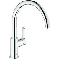 Смеситель для кухонной мойки Grohe Bau Edge Керамический картридж, цвет Хром (31367000) Смеситель для кухонной мойки Grohe Bau Edge Керамический картридж, цвет Хром (31367000)
