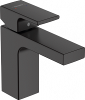 Смеситель для раковины Hansgrohe Vernis Shape Керамический картридж со сливным гарнитуром Черный (71561670) Смеситель для раковины Hansgrohe Vernis Shape Керамический картридж со сливным гарнитуром Черный (71561670)