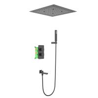 Душевая система встроенная с термостатом Timo Petruma SX-5019/03SM черный Душевая система встроенная с термостатом Timo Petruma SX-5019/03SM черный