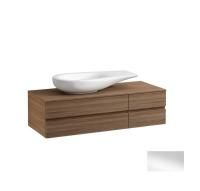 Шкафчик 120 см ALESSI ONE под раковину, отверстие слева, 3 выдвижных ящика с системой мягкого закрывания, цвет белый Шкафчик 120 см ALESSI ONE под раковину, отверстие слева, 3 выдвижных ящика с системой мягкого закрывания, цвет белый