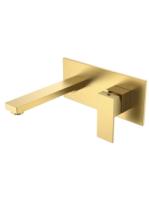 Cмеситель для раковины из стены Boheme Qubic Matt Gold 475-MG Cмеситель для раковины из стены Boheme Qubic Matt Gold 475-MG