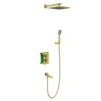 Душевая система встроенная с термостатом Timo Petruma SX-5049/17SM золото матовое Душевая система встроенная с термостатом Timo Petruma SX-5049/17SM золото матовое