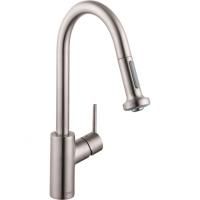 Смеситель для кухонной мойки Hansgrohe Керамический картридж, цвет Сталь (73863800) Смеситель для кухонной мойки Hansgrohe Керамический картридж, цвет Сталь (73863800)