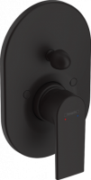 Смеситель для ванны с душем Hansgrohe Vernis Shape, матовый чёрный (71458670) Смеситель для ванны с душем Hansgrohe Vernis Shape, матовый чёрный (71458670)