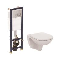 Набор TEMPO Ideal Standart (Инсталляция W3710AA + унитаз подвесной T331101 + сиденье с крышкой микролифт T679401) Набор TEMPO Ideal Standart (Инсталляция W3710AA + унитаз подвесной T331101 + сиденье с крышкой микролифт T679401)