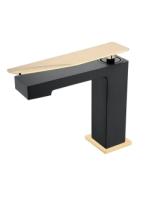 Смеситель для раковины низкий Boheme Q Black-Gold Смеситель для раковины низкий Boheme Q Black-Gold