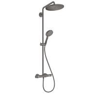 Душевой набор Hansgrohe Croma Select S Showerpipe 280 1jet с термостатом и ручным душем, шлифованный черный хром (2689034) Душевой набор Hansgrohe Croma Select S Showerpipe 280 1jet с термостатом и ручным душем, шлифованный черный хром (2689034)
