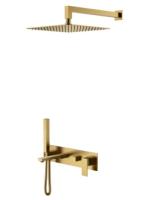 Душевой комплект со смесителем Boheme Qubic Bronze 474-BR Душевой комплект со смесителем Boheme Qubic Bronze 474-BR