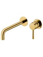 Смеситель для раковины из стены Boheme Uno Gold 465-G Смеситель для раковины из стены Boheme Uno Gold 465-G