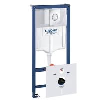 Система инсталляции для унитаза GROHE Rapid SL с панелью смыва Nova Cosmopolitan (3 режима) (1,13 м) 38813001 Система инсталляции для унитаза GROHE Rapid SL с панелью смыва Nova Cosmopolitan (3 режима) (1,13 м) 38813001