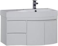 Тумба с раковиной Aquanet Сопрано 95 R белый (2 дверцы 2 ящика) Тумба с раковиной Aquanet Сопрано 95 R белый (2 дверцы 2 ящика)
