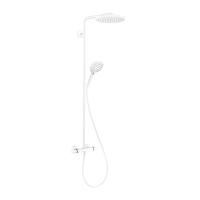Душевая колонна Hansgrohe Raindance Select S Showerpipe 240 1jet PowderRain, с термостатом, белый матовый