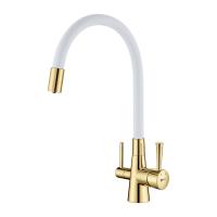 Смеситель Lemark Comfort LM3075G-White для кухни с подключением к фильтру с питьевой водой Смеситель Lemark Comfort LM3075G-White для кухни с подключением к фильтру с питьевой водой