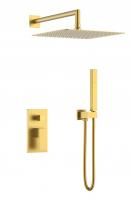 Душевой комплект Boheme Qubic Matt Gold 474-3-MG Душевой комплект Boheme Qubic Matt Gold 474-3-MG