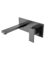 Cмеситель для раковины из стены Boheme Qubic Gun Metal 475-GM Cмеситель для раковины из стены Boheme Qubic Gun Metal 475-GM