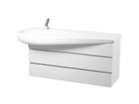 ALESSI ONE шкафчик 995х385 мм, под раковину 120 мм 8.1497.3 с 2 ящиками с механизмом мягкого закрывания, с компактным сифоном, белый глянцевый ALESSI ONE шкафчик 995х385 мм, под раковину 120 мм 8.1497.3 с 2 ящиками с механизмом мягкого закрывания, с компактным сифоном, белый глянцевый