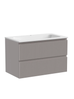 Тумба подвесная SANCOS Snob R 790х445х500, c двумя ящиками оснащенными доводчиками, Doha Soft, арт.SNR80SM Тумба подвесная SANCOS Snob R 790х445х500, c двумя ящиками оснащенными доводчиками, Doha Soft, арт.SNR80SM