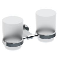 Стакан для зубных щеток Ravak Chrome CR 220.00 двойной, хром (X07P189) Стакан для зубных щеток Ravak Chrome CR 220.00 двойной, хром (X07P189)
