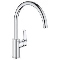 Смеситель для кухонной мойки Grohe BAU Curve Керамический картридж, цвет Хром (31536001) Смеситель для кухонной мойки Grohe BAU Curve Керамический картридж, цвет Хром (31536001)