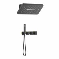 Душевая система встроенная с термостатом Timo Petruma SX-5249/03SM черный Душевая система встроенная с термостатом Timo Petruma SX-5249/03SM черный