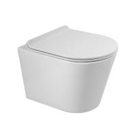 Унитаз подвесной безободковый BelBagno FLAY-R+BB901SC Унитаз подвесной безободковый BelBagno FLAY-R+BB901SC