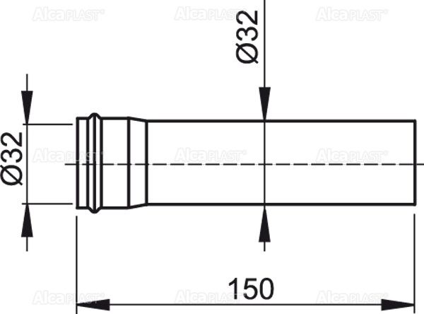 картинка Удлинитель Alcadrain, 32 мм, хром (A4000) картинка Удлинитель Alcadrain, 32 мм, хром (A4000)