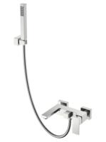 Смеситель для ванны с душем Boheme Qubic Nickel Brushed 473-NB Смеситель для ванны с душем Boheme Qubic Nickel Brushed 473-NB