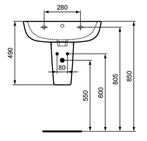 картинка Полуколонна для умывальников Ideal Standard ESEDRA с крепежом, белая (T282901) картинка Полуколонна для умывальников Ideal Standard ESEDRA с крепежом, белая (T282901)
