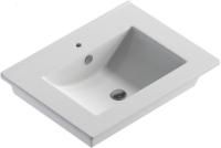 Раковина мебельная Sanita Luxe Quadro 60х47х16.4, керамика, цвет Белый (QDR60SLWB01) Раковина мебельная Sanita Luxe Quadro 60х47х16.4, керамика, цвет Белый (QDR60SLWB01)