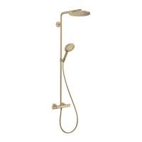 Душевая колонна Hansgrohe Raindance Select S Showerpipe 240 1jet PowderRain, с термостатом, шлифованная бронза Душевая колонна Hansgrohe Raindance Select S Showerpipe 240 1jet PowderRain, с термостатом, шлифованная бронза