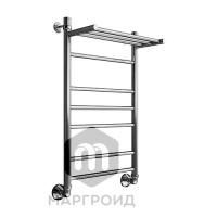 Полотенцесушитель водяной Маргроид Вид 10 с полкой форма лесенка 100х50, цвет Хром (B1010050сполкой)
