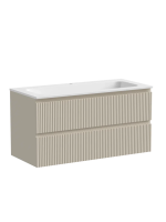Тумба подвесная SANCOS Snob R 995х445х500, c двумя ящиками оснащенными доводчиками, Beige Soft , арт.SNR100CE Тумба подвесная SANCOS Snob R 995х445х500, c двумя ящиками оснащенными доводчиками, Beige Soft , арт.SNR100CE