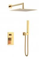 Душевой комплект Boheme Qubic Gold 474-3-G Душевой комплект Boheme Qubic Gold 474-3-G