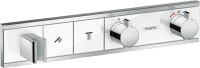 Hansgrohe 15355400 RainSelect Термостат, скрытого монтажа, для 2 потребителей, белый/хром Hansgrohe 15355400 RainSelect Термостат, скрытого монтажа, для 2 потребителей, белый/хром