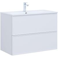 Тумба под раковину Aquanet Арт 90 белый матовый Тумба под раковину Aquanet Арт 90 белый матовый