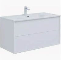 Тумба под раковину Aquanet Lino 80 (Flat) белый глянец